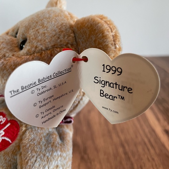 3 FOR $25: Authentic TY Beanie Babies 1999 Signature Bear. NWT - Picture 4 of 4